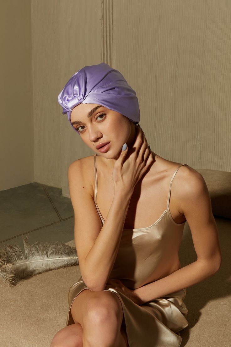 HONEYLUX Organic Silk Turban (Pink)