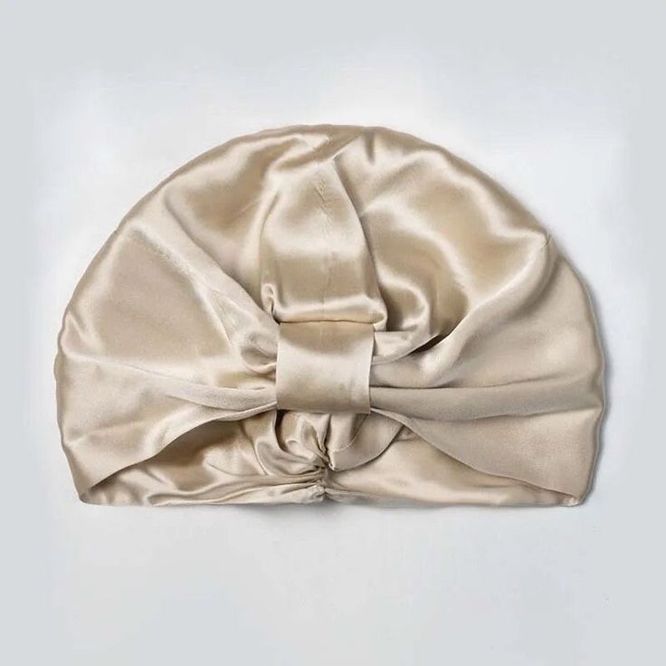 HONEYLUX Organic Silk Turban (Champagne)