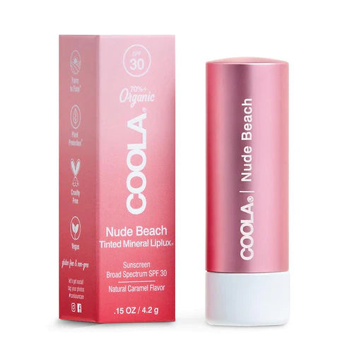 Coola Nude Beach Mineral Liplux® Organic Tinted Lip Balm Sunscreen SPF 30